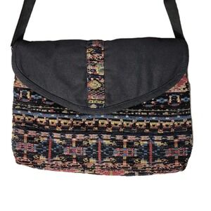 Canyon Sky Jacquard Tapestry Blanket Southwest Purse Crossbody Bag Aztec Sz M